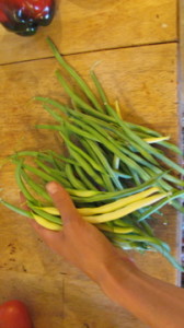 yellow beans green beans